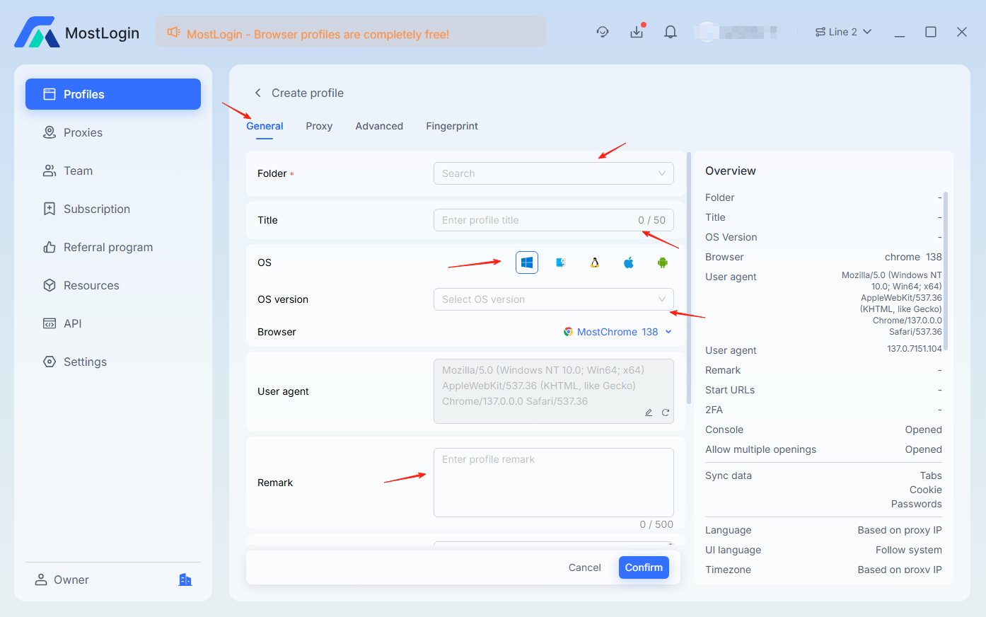 Configure General Settings